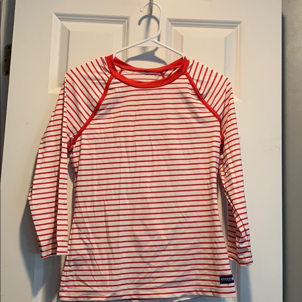 Striped Sperry Swim Shirt